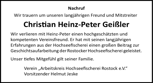Christian Heinz-Peter Geißler